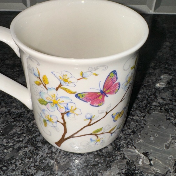 Spring Dogwood Butterflies Porcelain Mug by Burton and Burton - Picture 3 of 4